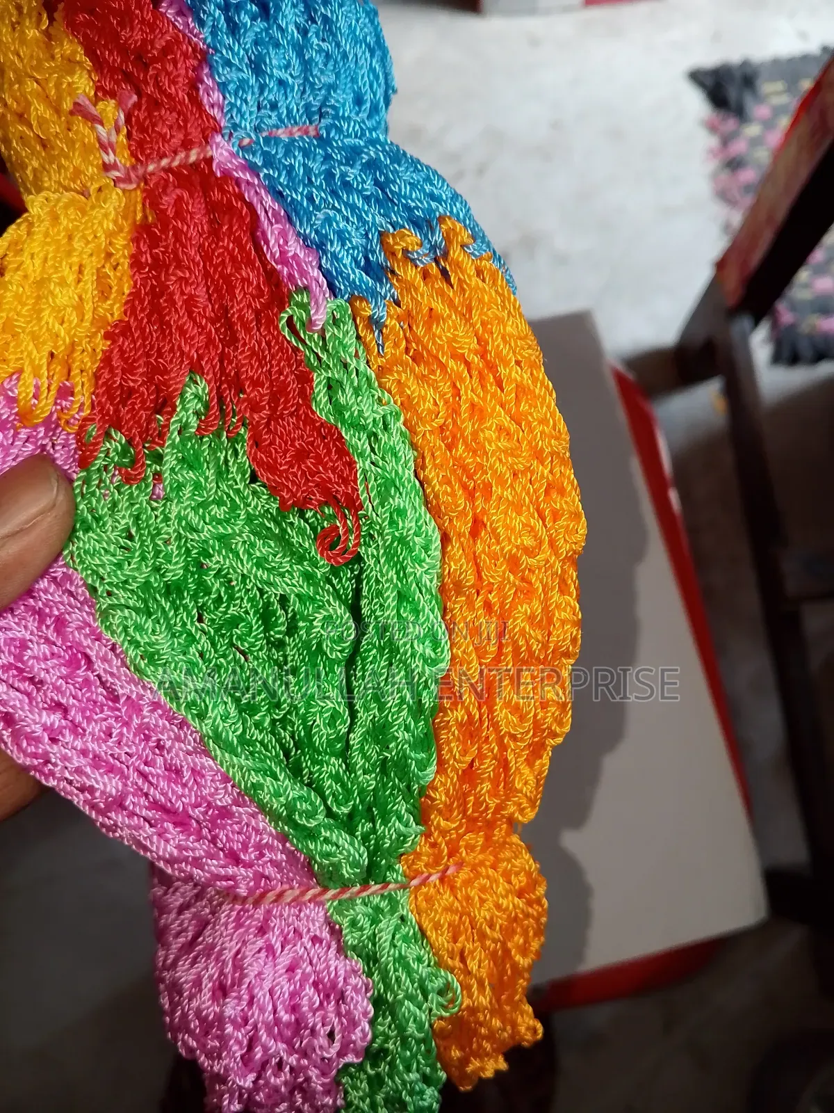 Eco-Friendly Multicolored Crochet Bath Sponges | Nylon Rope Loofah.