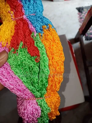 Eco-Friendly Multicolored Crochet Bath Sponges | Nylon Rope Loofah.