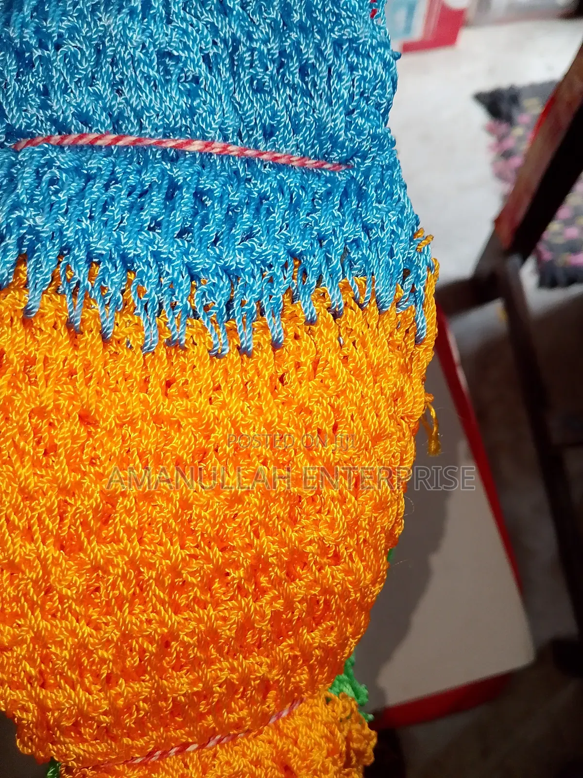 Eco-Friendly Multicolored Crochet Bath Sponges | Nylon Rope Loofah.