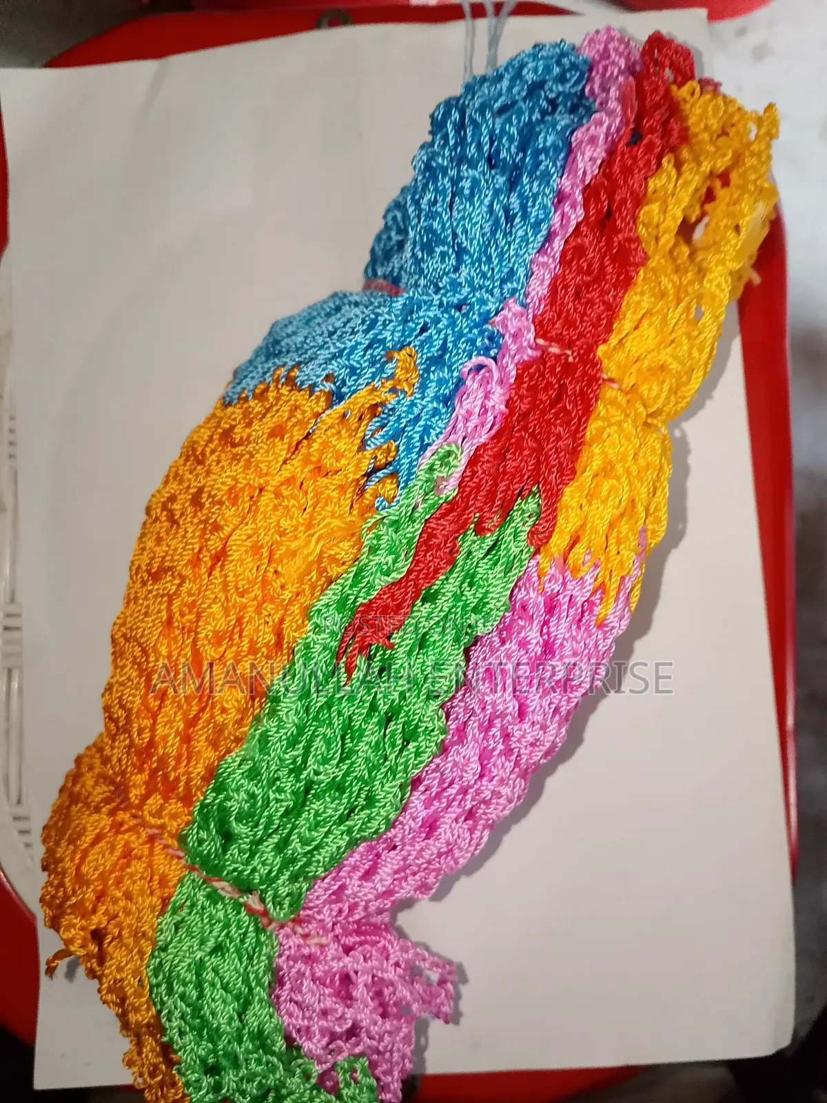 Eco-Friendly Multicolored Crochet Bath Sponges | Nylon Rope Loofah.