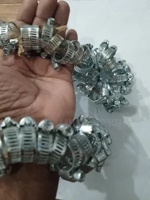 প্রিমিয়াম স্টেইনলেস স্টিল হোস ক্ল্যাম্প – অ্যাডজাস্টেবল ওয়ার্ম গিয়ার (১০ পিস)