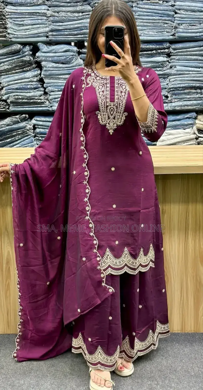 Garara Dress Embroidery Work