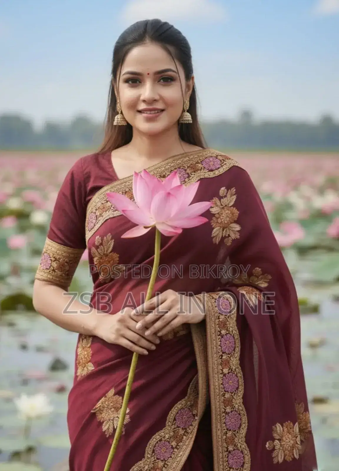 প্রিমিয়াম সেমি মসলিন শাড়ি হাই কোয়ালিটি