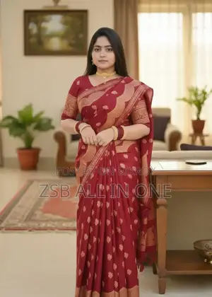 Japanese Silk Saree in Royal Attire