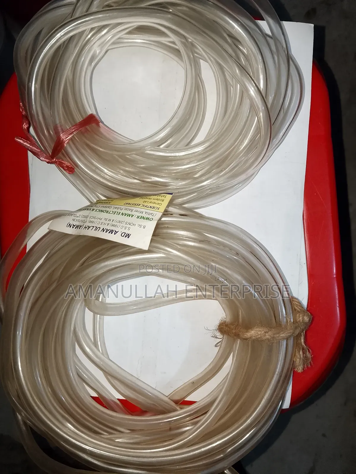 Clear PVC Level Pipe or Tubing Allows for Full Visual Flow (10 Feet)