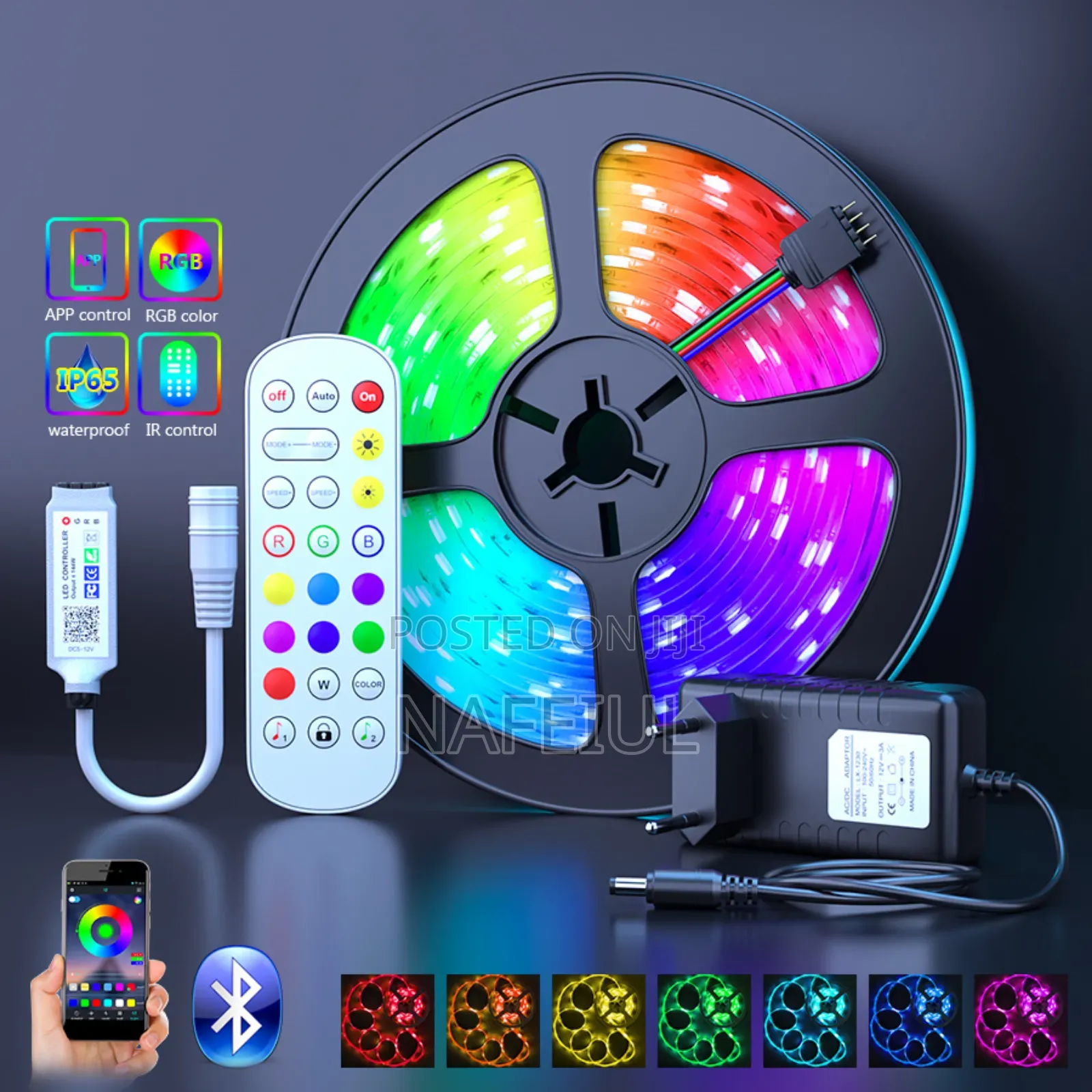 High Quality SMD 16 Feet RGB Strip Light App and Remote Both Controled