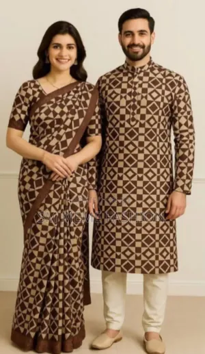 Eid Special Couple Sharee Panjabi Combo