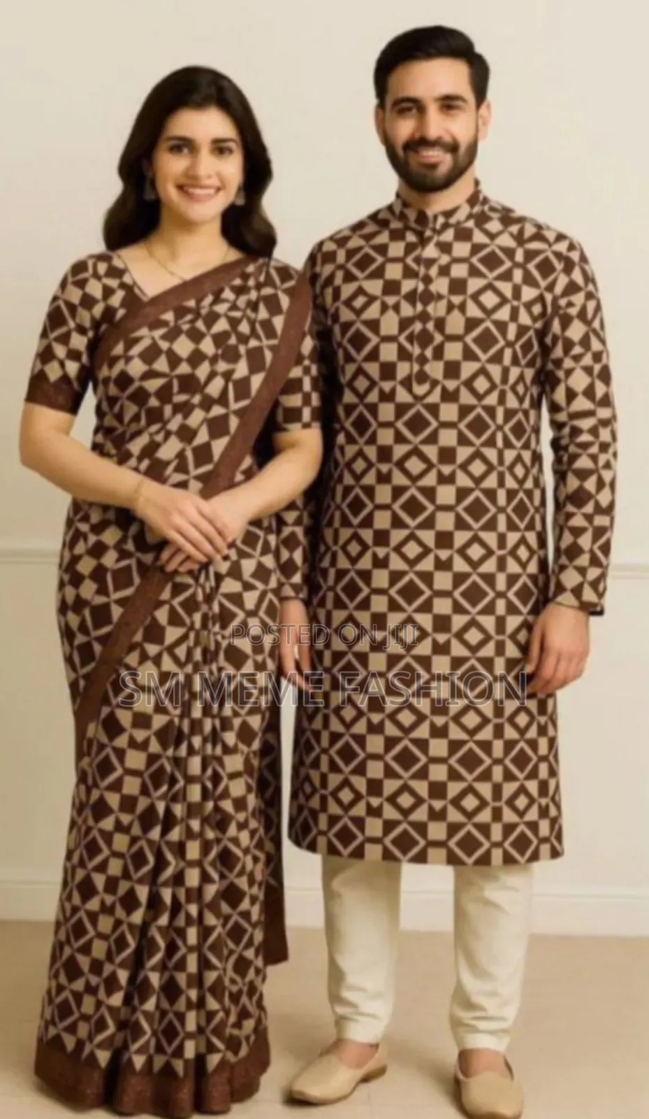 Eid Special Couple Sharee Panjabi Combo