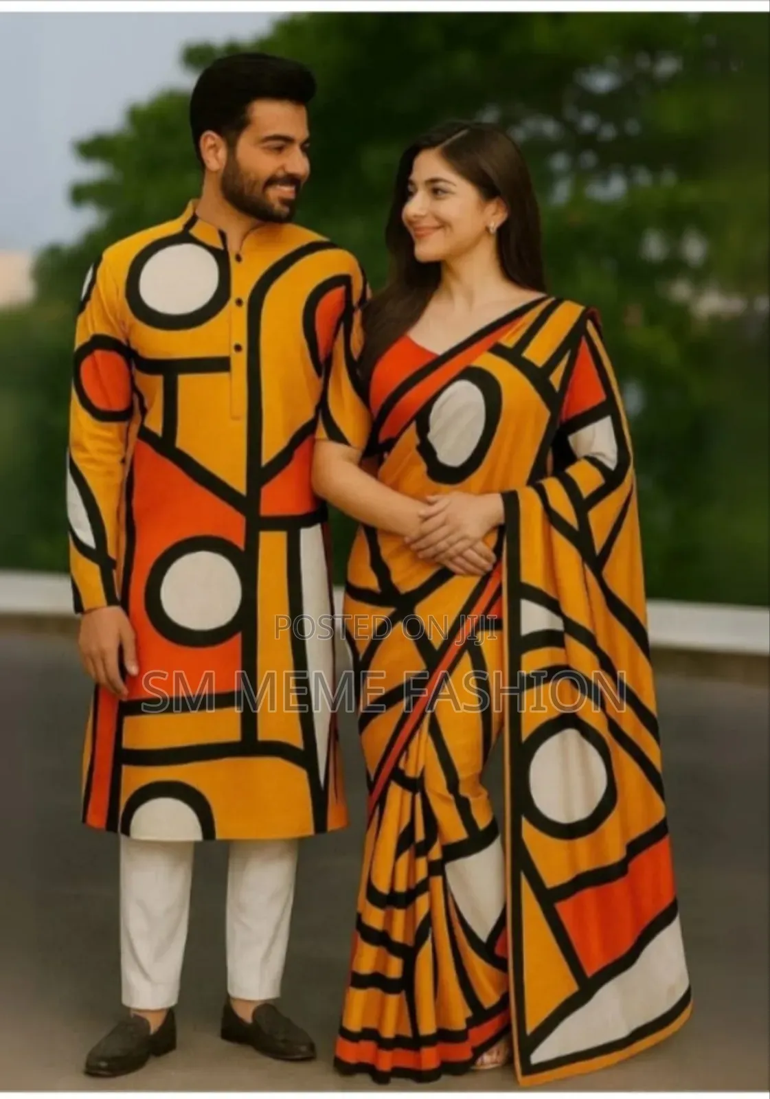 Eid Special Couple Sharee Panjabi Combo
