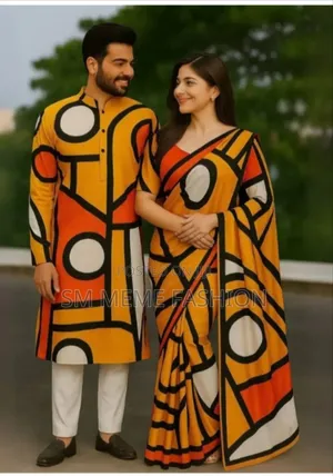 Eid Special Couple Sharee Panjabi Combo