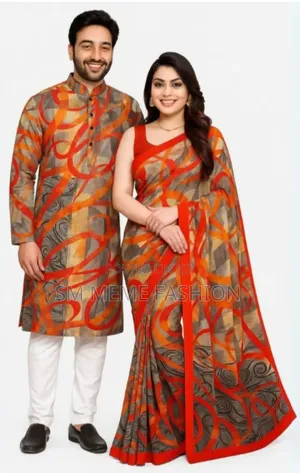 Eid Special Couple Sharee Panjabi Combo