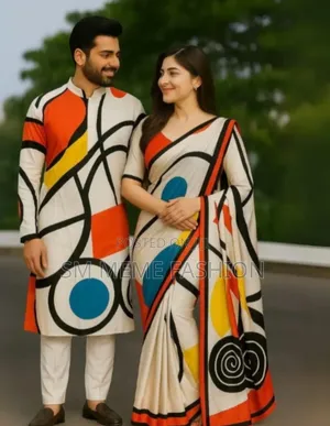 Eid Special Couple Sharee Panjabi Combo