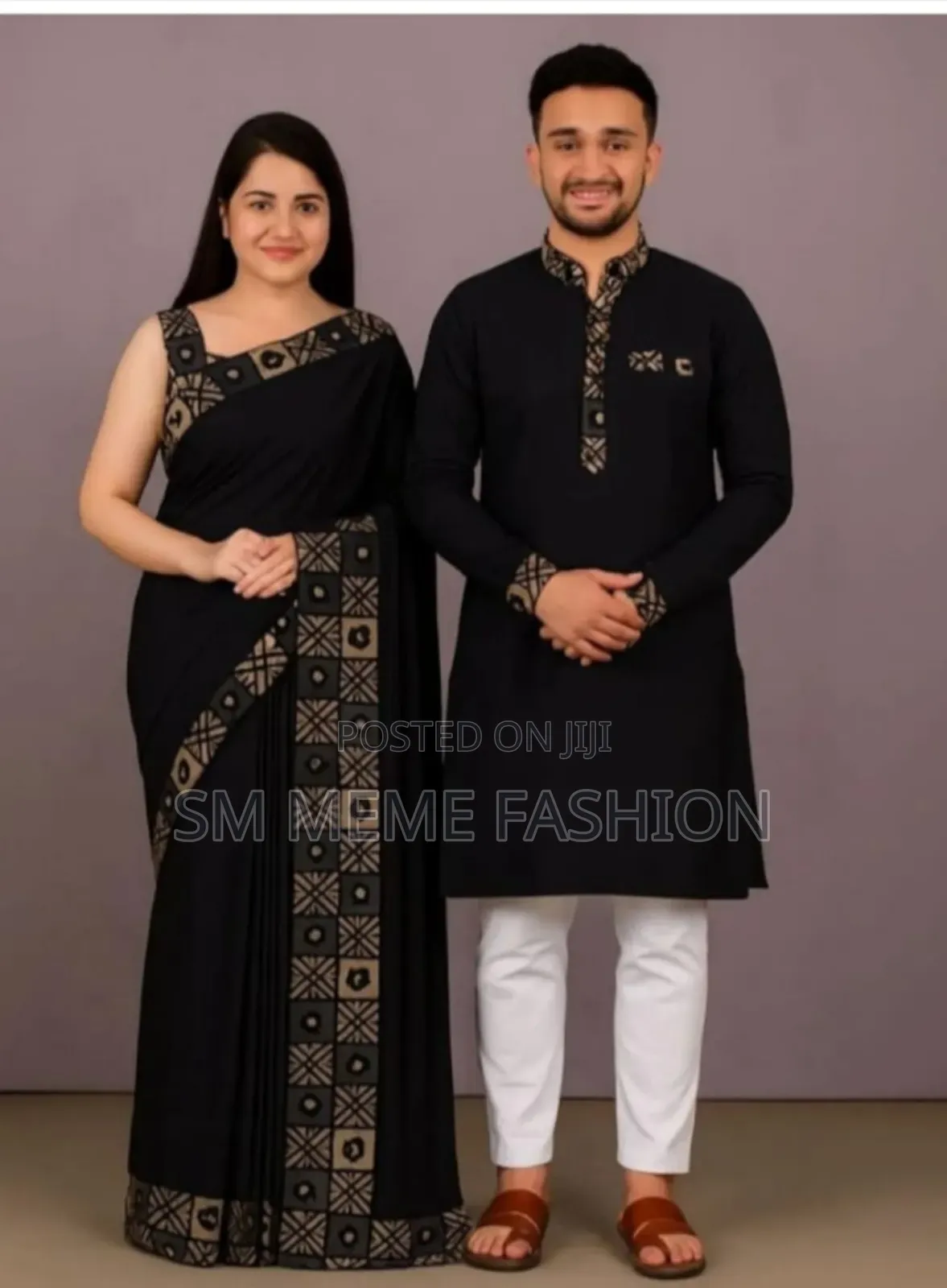 Eid Special Couple Sharee Panjabi Combo