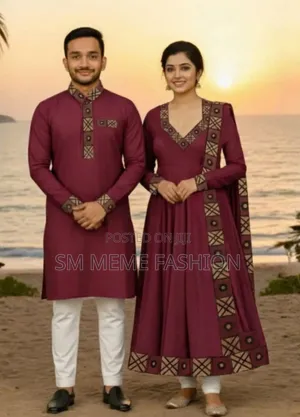 Eid Special Couple Panjabi Three Piece Combo