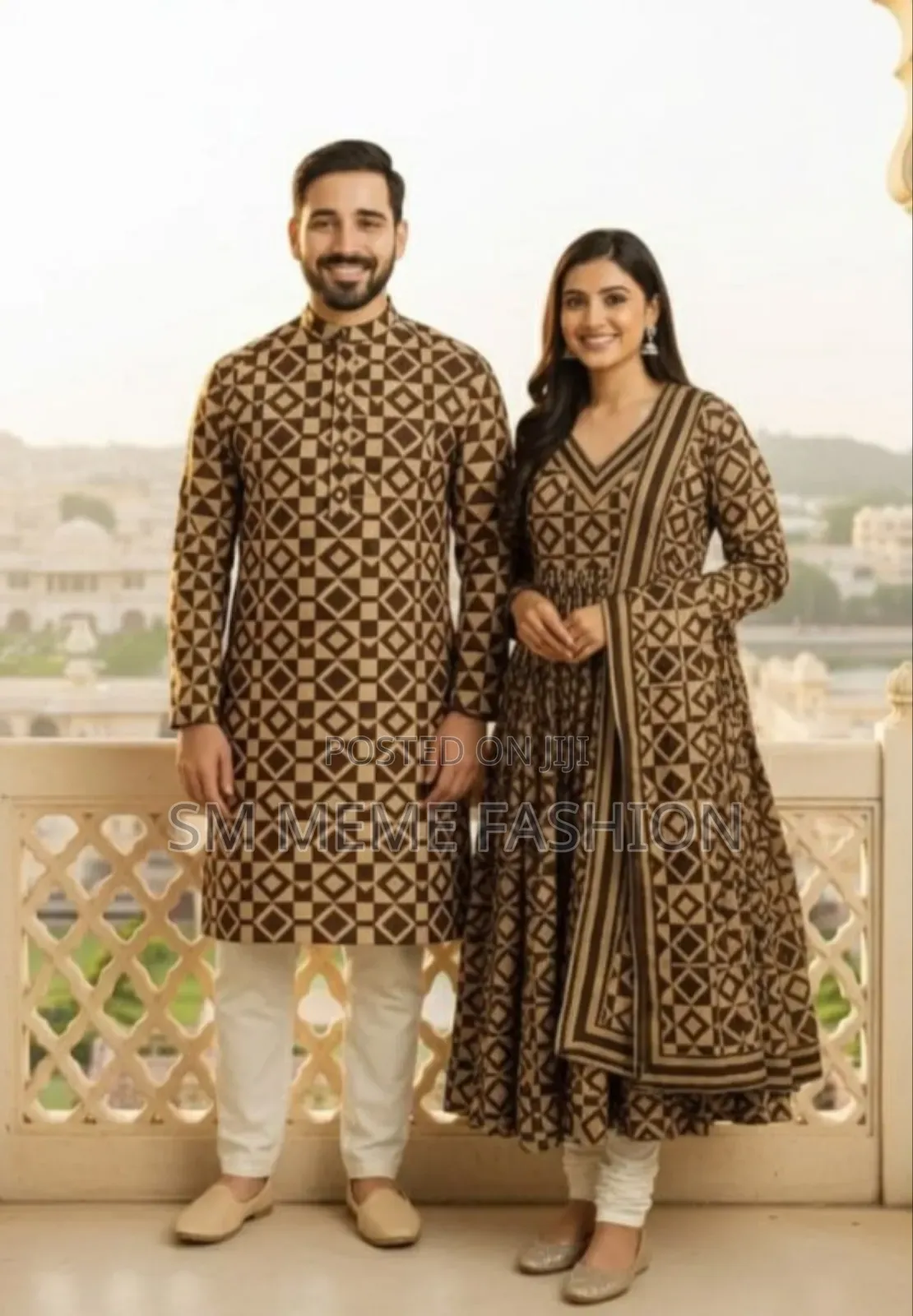 Eid Special Couple Panjabi Three Piece Combo