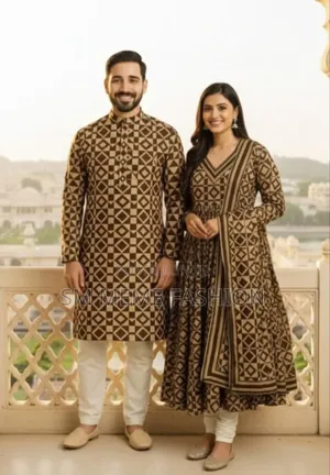 Eid Special Couple Panjabi Three Piece Combo