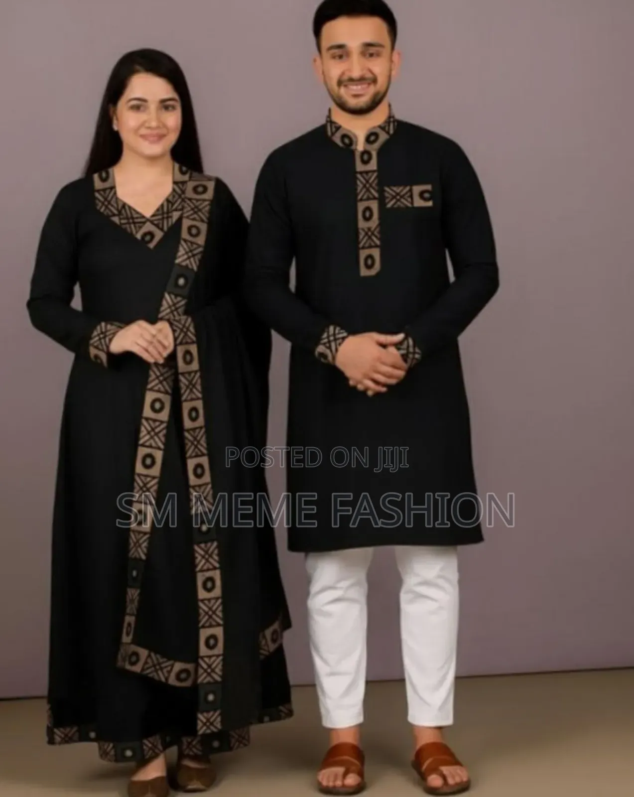 Eid Special Couple Panjabi Three Piece Combo
