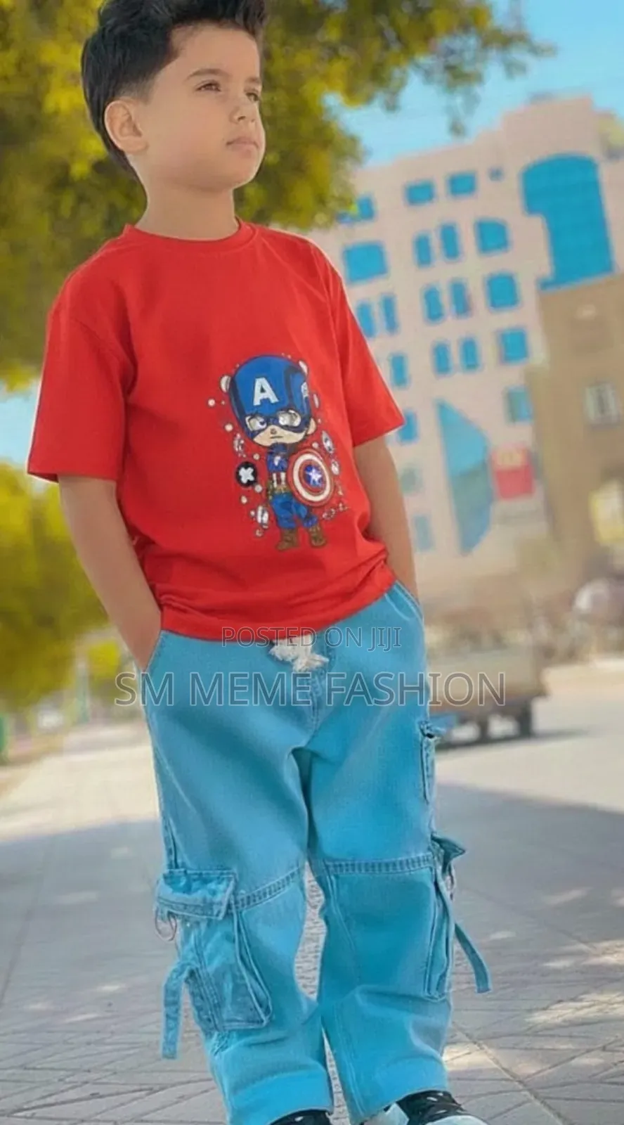 Boys Denim Pant and T-Shirt Set