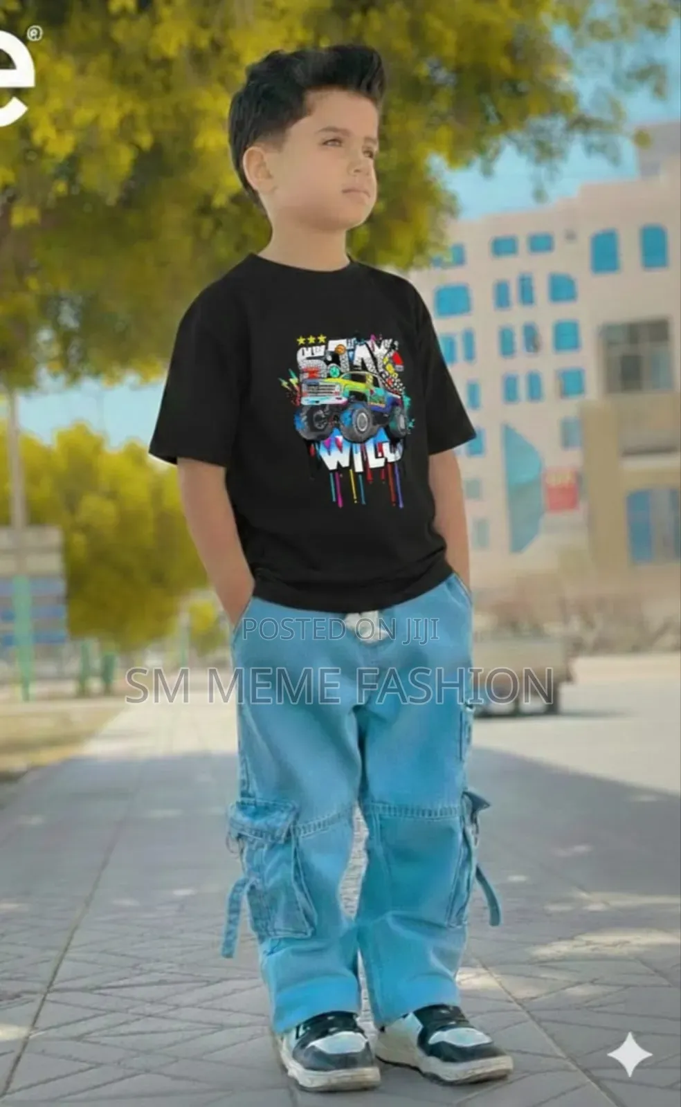 Boys Denim Pant and T-Shirt Set