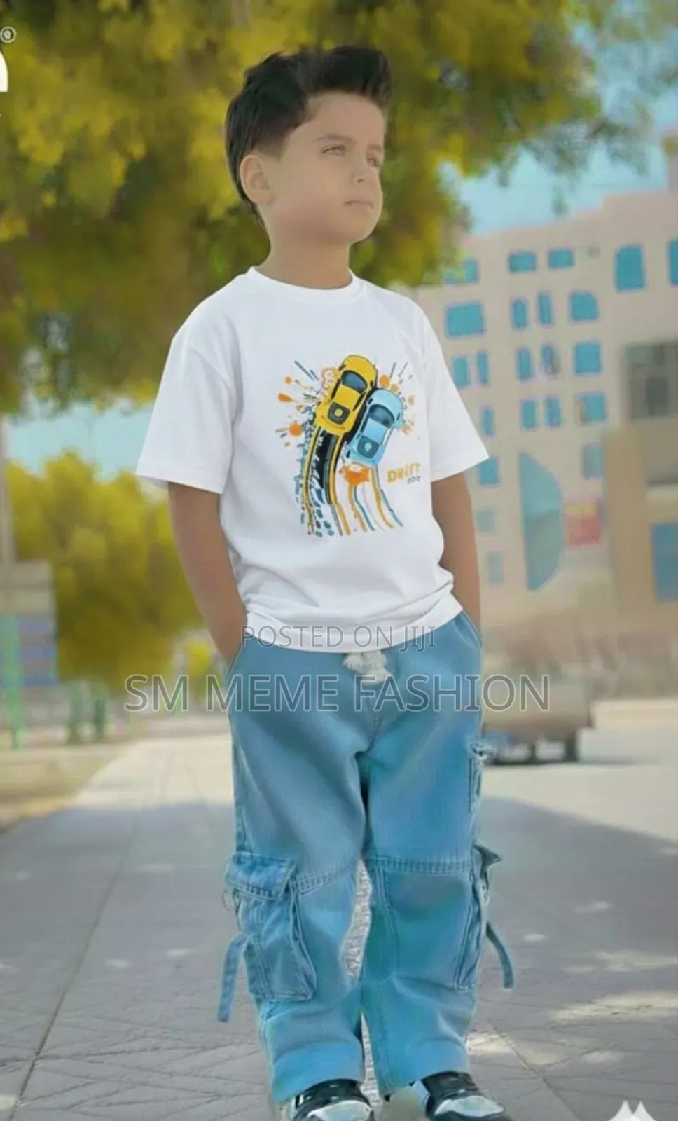 Boys Denim Pant and T-Shirt Set