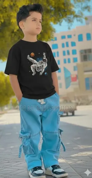 Boys Denim Pant and T-Shirt Set