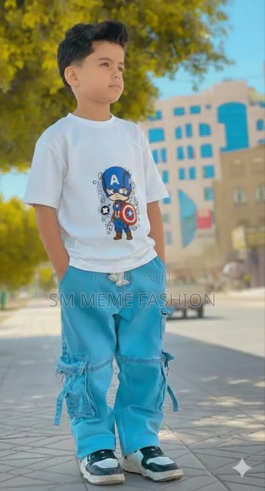 Boys Denim Pant and T-Shirt Set