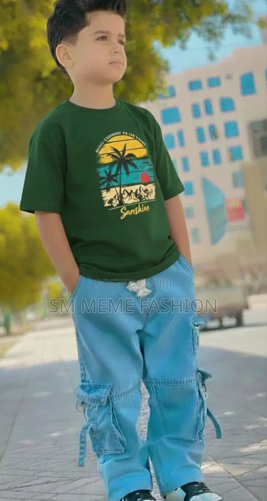Boys Denim Pant and T-Shirt Set