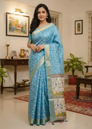 কাফতান সিল্ক শাড়ি