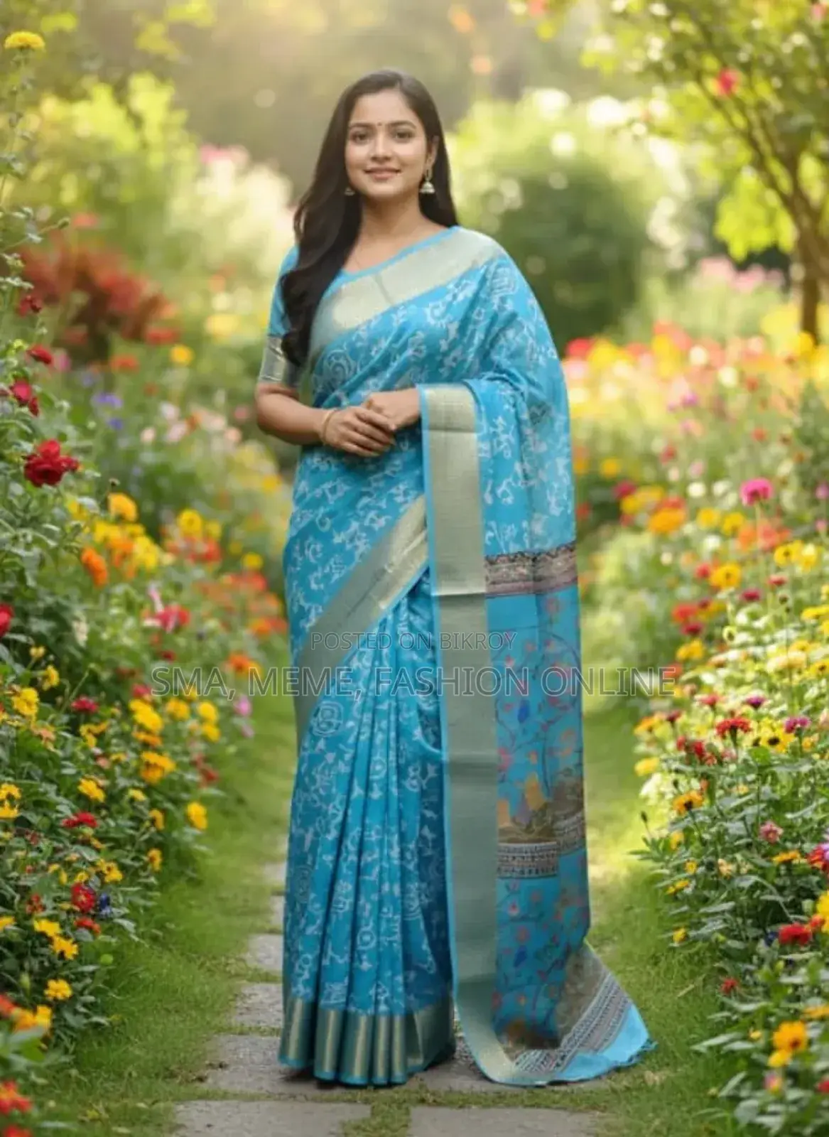 কাফতান সিল্ক শাড়ি