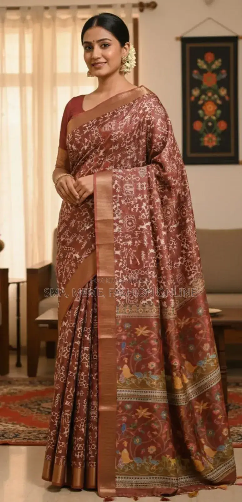কাফতান সিল্ক শাড়ি