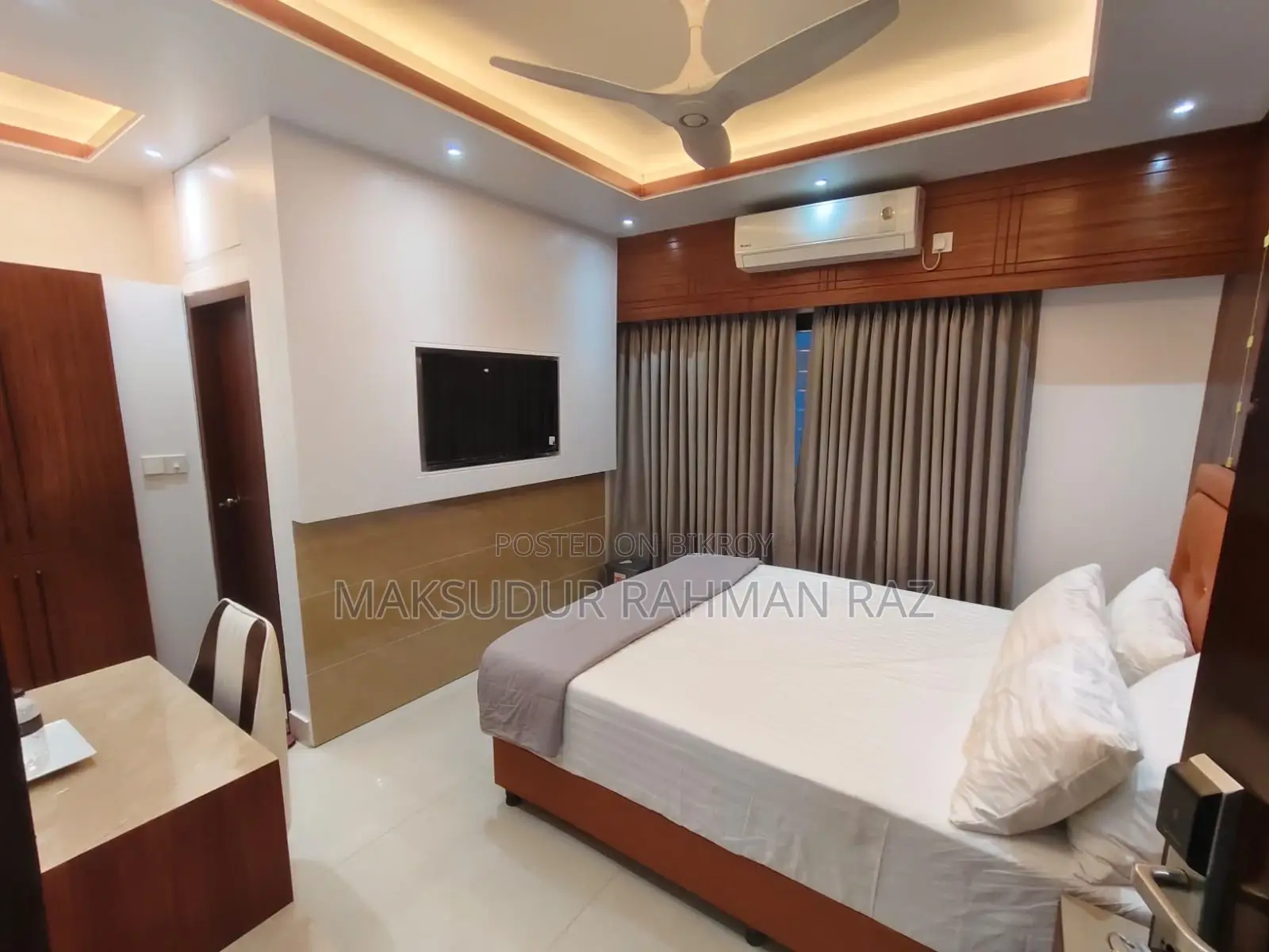 Furnished 3bdrm Block of Flats in Garden View Bti, Uttara for Rent