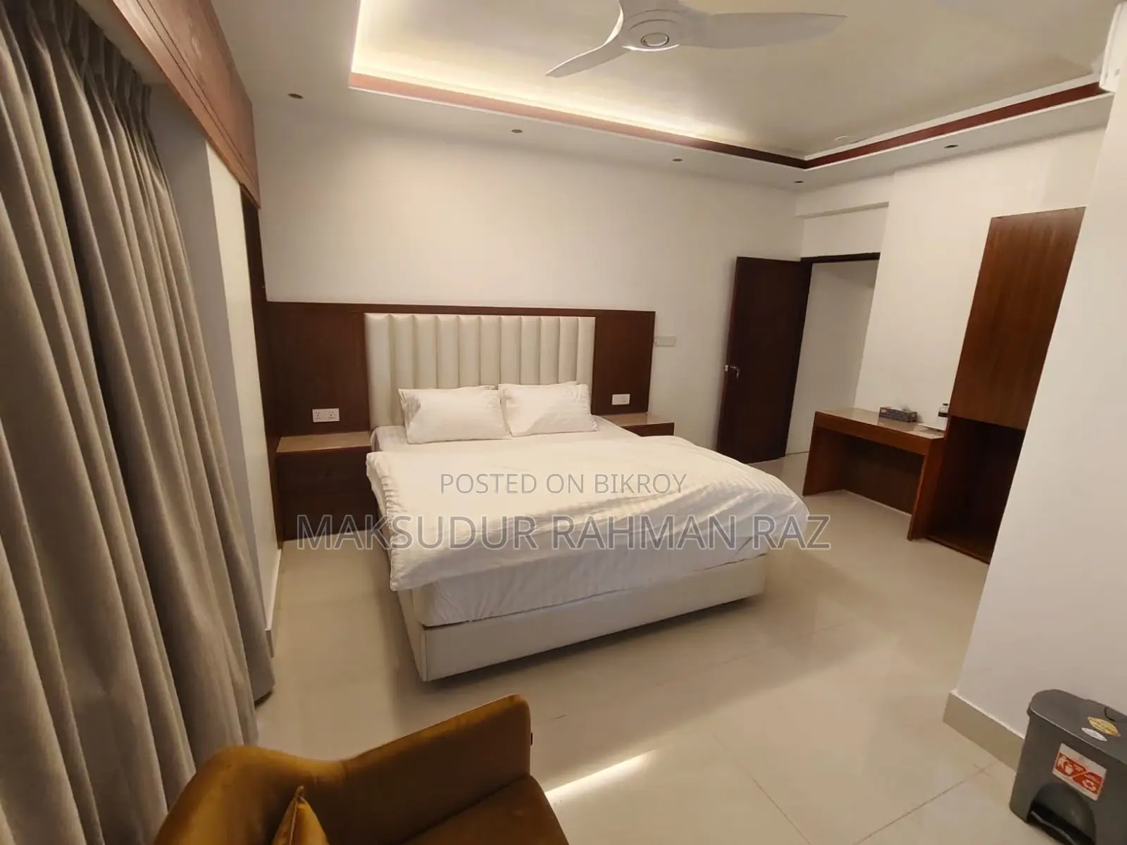 Furnished 3bdrm Block of Flats in Garden View Bti, Uttara for Rent