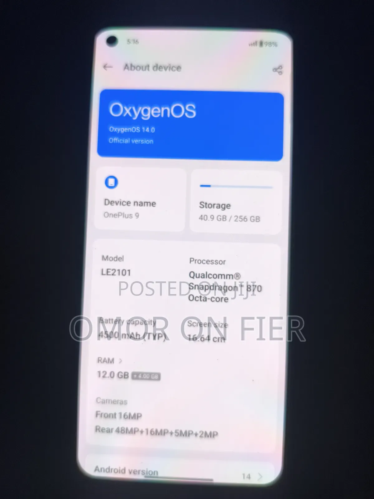 OnePlus 9 ২৫৬ জিবি সবুজ