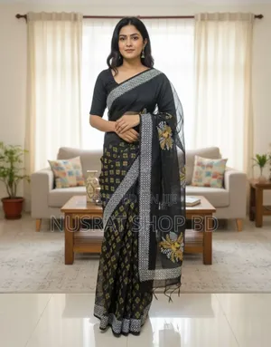 হাল্ফ সিল্ক শাড়ি