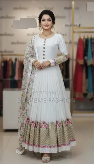 Georgette Embroidery Party Dress