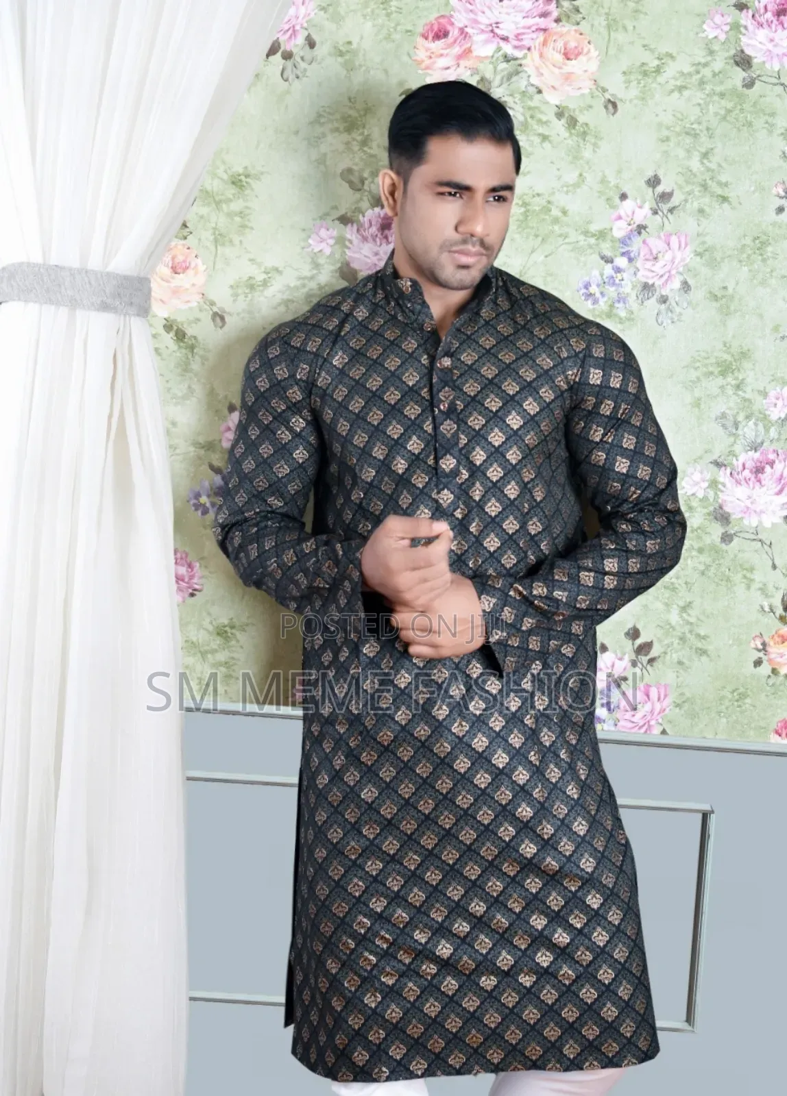 Stylish Print Panjabi