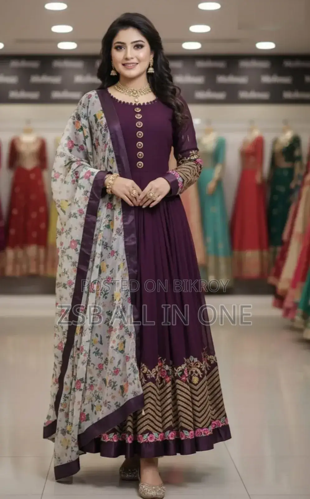 Jorjet Embroidery Party Dress