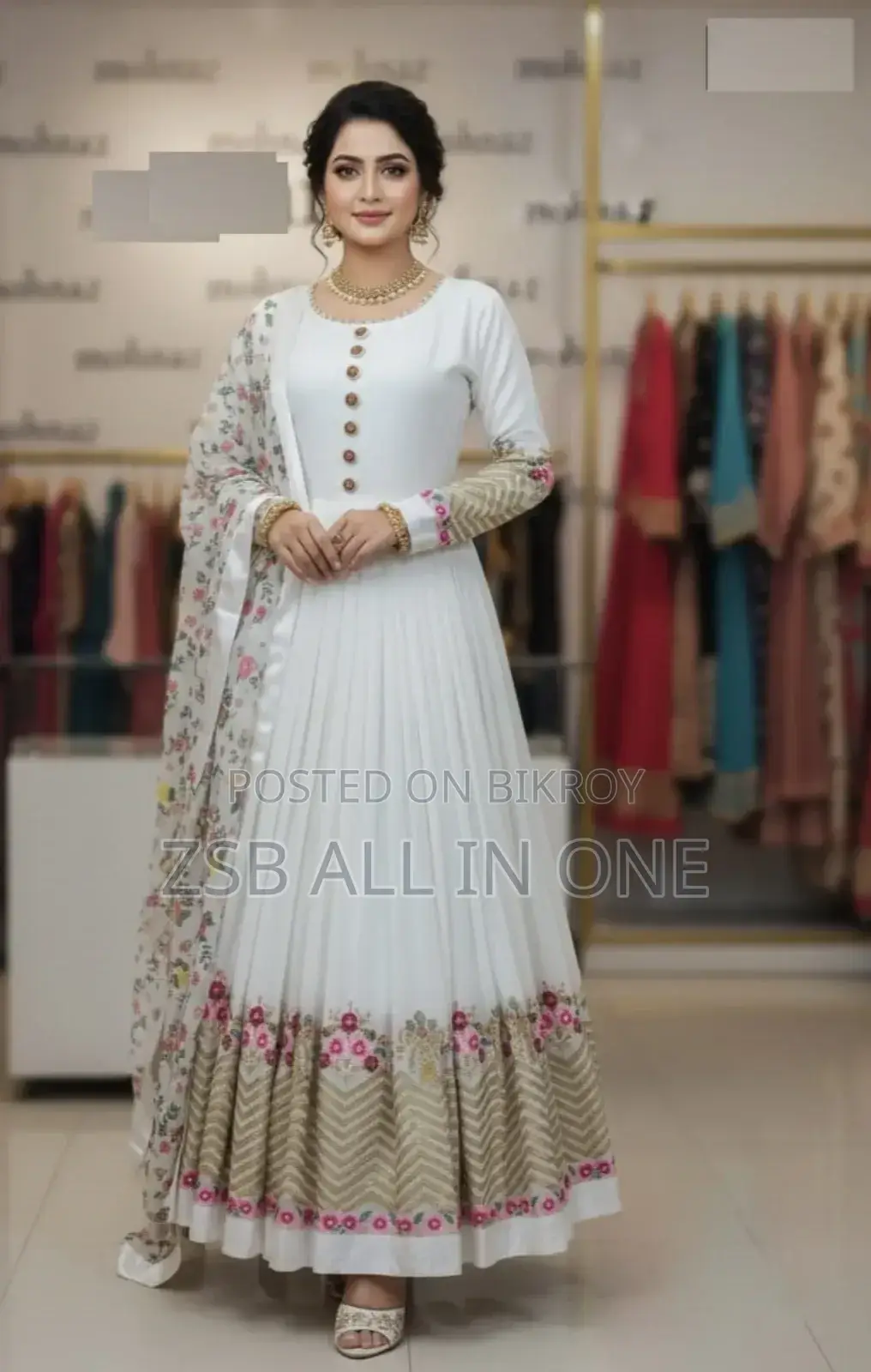 Jorjet Embroidery Party Dress