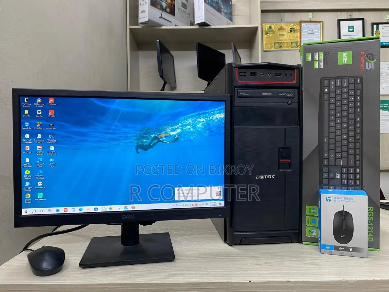 Desktop Computer 4GB Intel Core I3 SSD 256GB