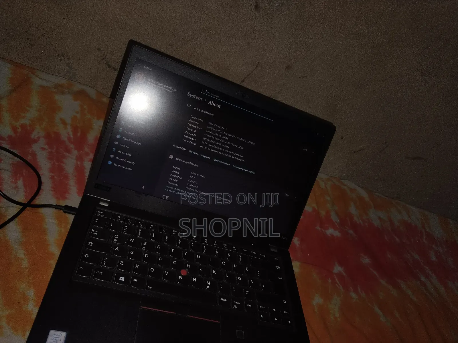 Laptop Lenovo ThinkPad T480s 8GB Intel Core I5 SSD 250GB