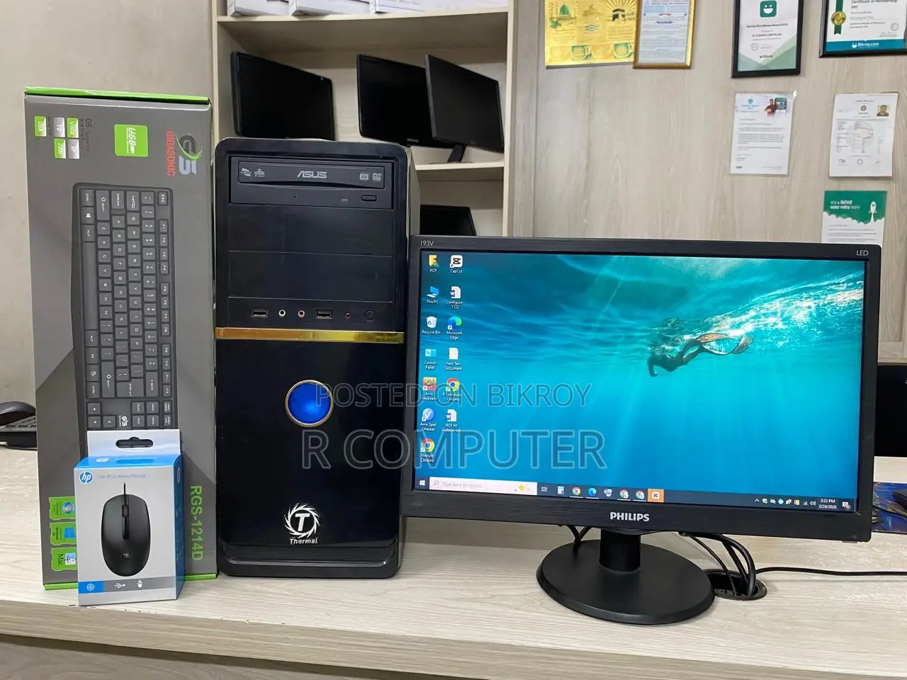 Desktop Computer 4GB Intel Core i5 SSD 128GB