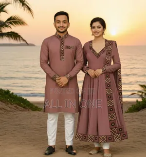 Eid Special Couple Panjabi Three Piece Combo