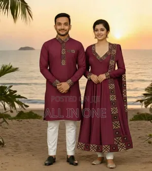 Eid Special Couple Panjabi Three Piece Combo