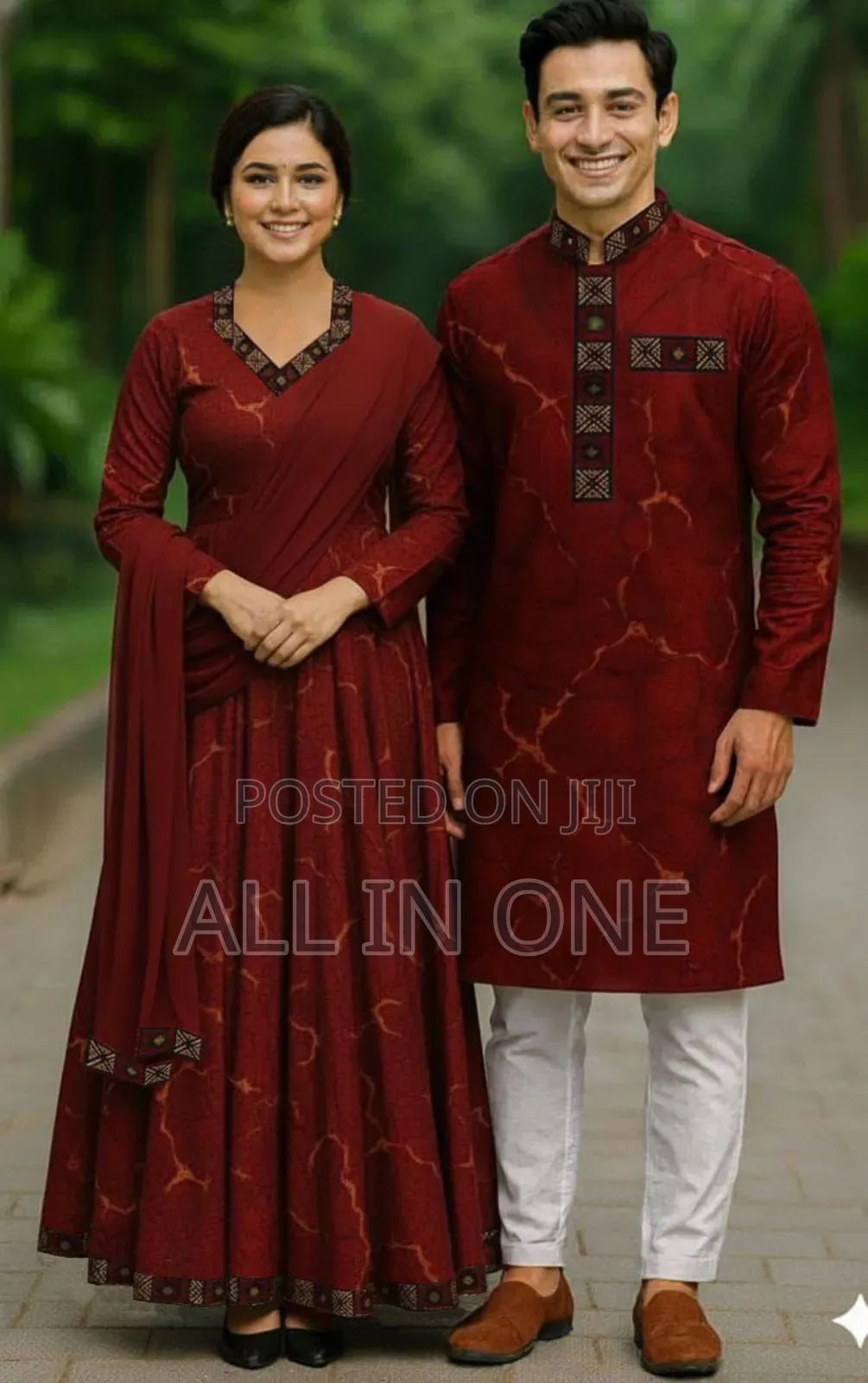 Eid Special Couple Panjabi Three Piece Combo