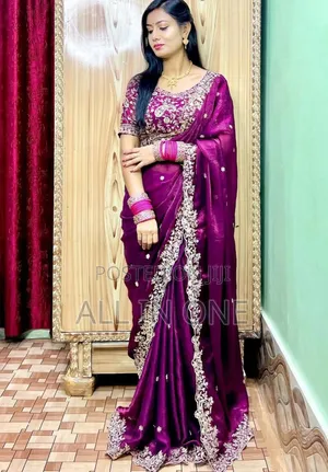 Viral Saree with Sequence and Embroidery Work