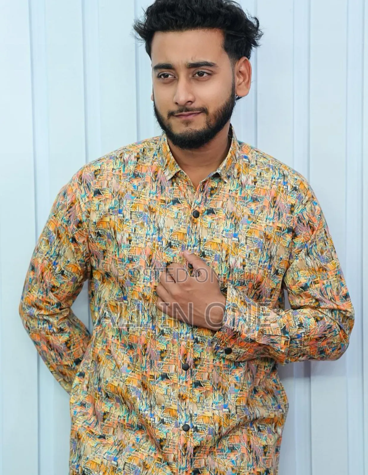 Digital Print Cotton Shirt