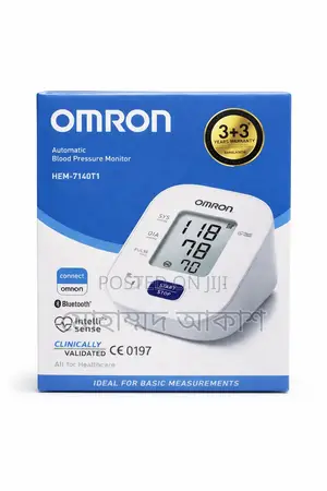Omron Hem-7140t1 স্বয়ংক্রিয় রক্তচাপ মনিটর (ব্লুটুথ সক্ষম)