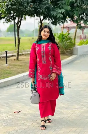 Fabrics Soft Cotton Readymade Three Piece