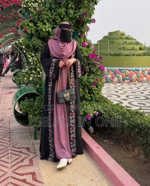 Embroidery Koti Borka (With Hijab) High Quality