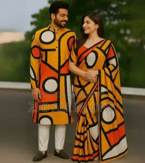 ঈদ স্পেশাল কাপল শাড়ি পাঞ্জাবি কম্বো আপডেট কালেকশন